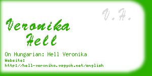 veronika hell business card